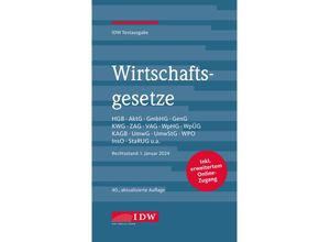 9783802129278 - Wirtschaftsgesetze 2024 Gebunden