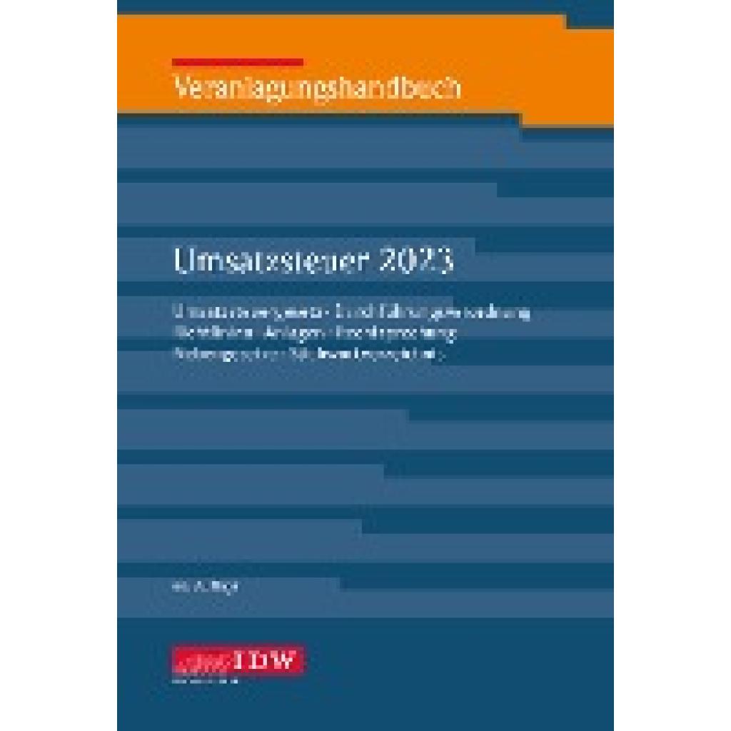 9783802129438 - Veranlagungshandbuch Umsatzsteuer 2023 66 A