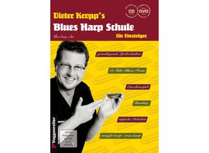 9783802406591 - Dieter Kropp - GEBRAUCHT Blues Harp Schule m CD und DVD - Mundharmonika spielen für Einsteiger   grundlegende Spieltechniken   von einfachen Melodien über erdigen Blues bis    Bending   einfache Melodien   - Preis vom 02062023 050629 h