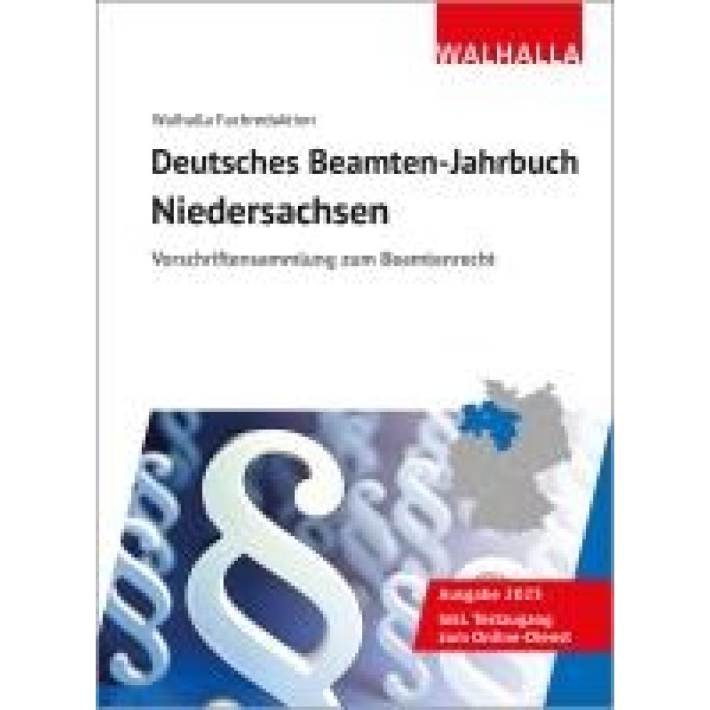 9783802911972 - Walhalla Fachredaktion Deutsches Beamten-Jahrbuch Niedersachsen 2025