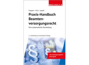 9783802918339 - Praxis-Handbuch Beamtenversorgungsrecht - Sebastian Klappert Hubert Minz Sabine Leppek Kartoniert (TB)