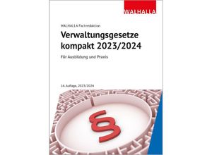 9783802953088 - Verwaltungsgesetze kompakt - Walhalla Fachredaktion Gebunden