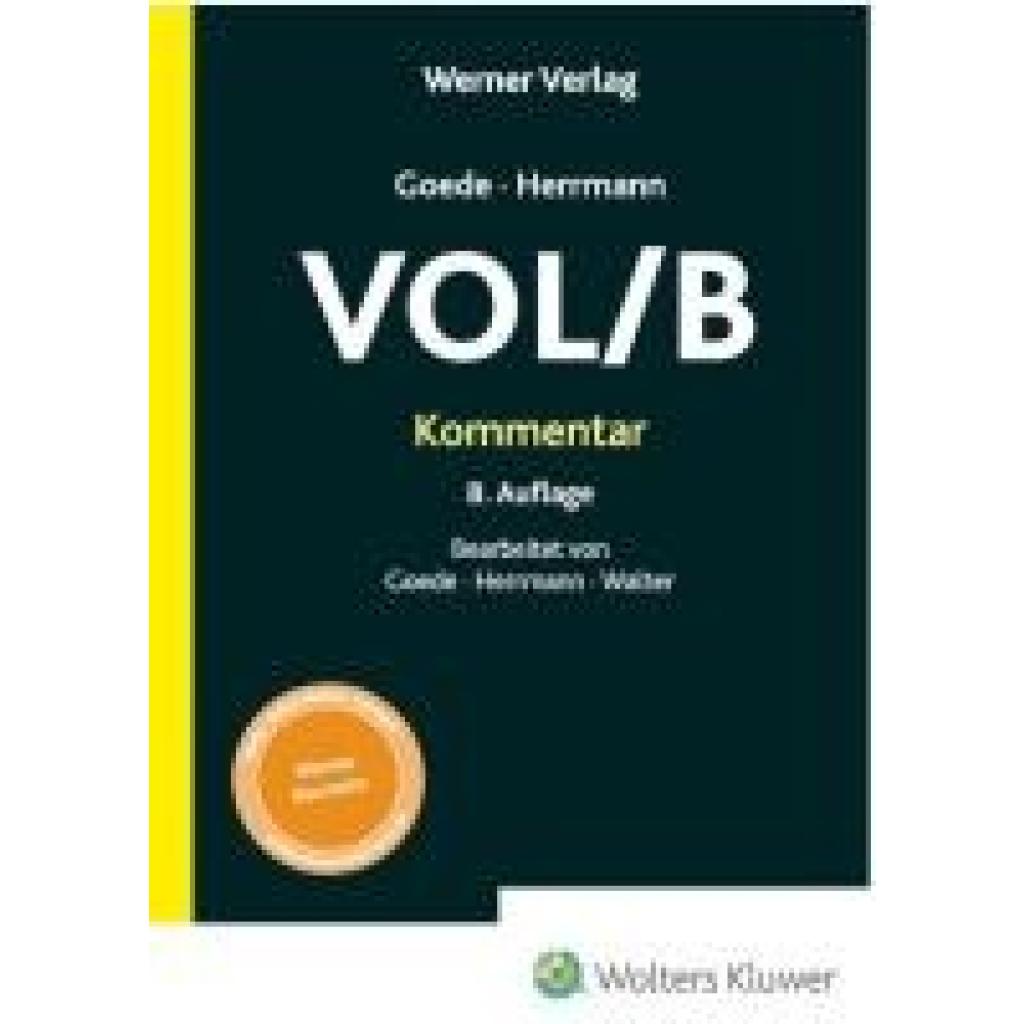 9783804155459 - Goede Matthias Kommentar zur VOL B