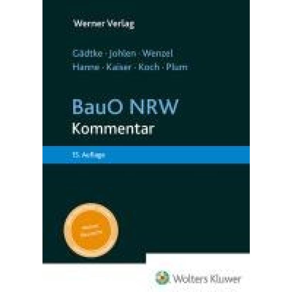 9783804155862 - Hanne Wolfgang Gädtke BauO NRW - Kommentar