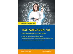 9783804412378 - Textaufgaben einfach verstehen und sicher lösen - 7 8 Klasse Kartoniert (TB)