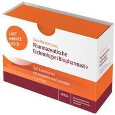 9783804739833 - Last Minute Check - Pharmazeutische Technologie Biopharmazie Karteikarten - Uwe Weidenauer Kartoniert (TB)