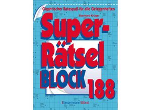 9783809446682 - Superrätselblock 188 - Eberhard Krüger Kartoniert (TB)
