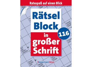 9783809446859 - Rätselblock in großer Schrift 116 - Eberhard Krüger Kartoniert (TB)