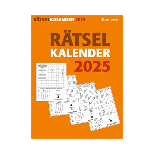 9783809451471 - Tagesabreißkalender 4532 Rätsel 2 Tage   1 Seite 165x22cm 2025 9783809451471 Bassermann