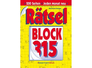 9783809467960 - Rätselblock 315 (5 Exemplare à 299 EUR) - Eberhard Krüger Kartoniert (TB)