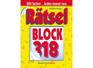 9783809468578 - Rätselblock 318 (5 Exemplare à 299 EUR) - Eberhard Krüger Kartoniert (TB)