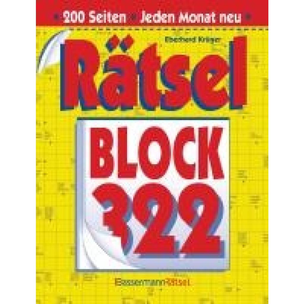 9783809468615 - Krüger Eberhard Rätselblock 322 (5 Exemplare à 299 EUR)