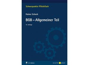 9783811442467 - BGB-Allgemeiner Teil - Haimo Schack Kartoniert (TB)