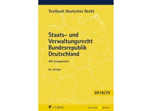 9783811446663 - Textbuch Deutsches Recht   Staats- und Verwaltungsrecht Bundesrepublik Deutschland Kartoniert (TB)