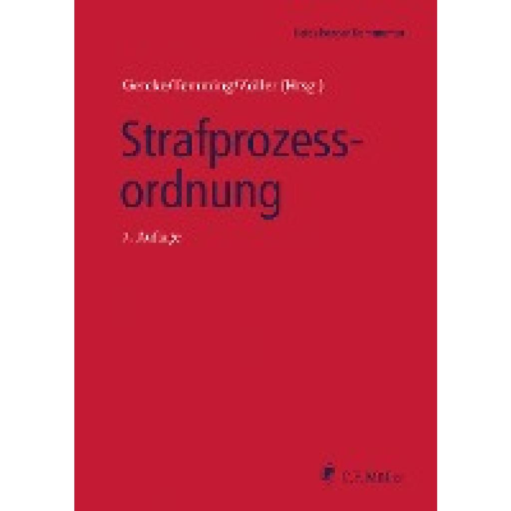 9783811458017 - Strafprozessordnung