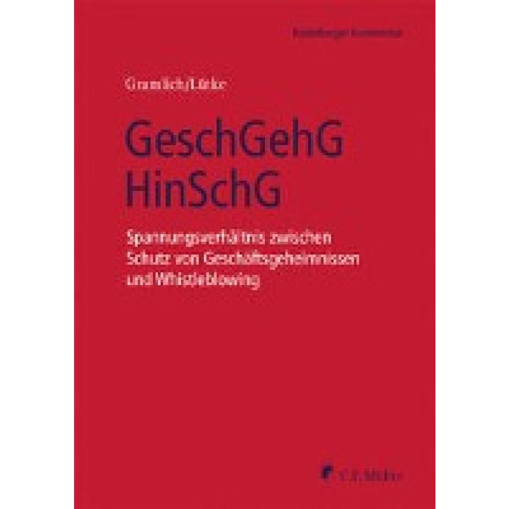 9783811461291 - Gramlich Ludwig GeschGehG HinSchG