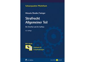 9783811461383 - Strafrecht Allgemeiner Teil - Johannes Wessels Werner Beulke Helmut Satzger Kartoniert (TB)