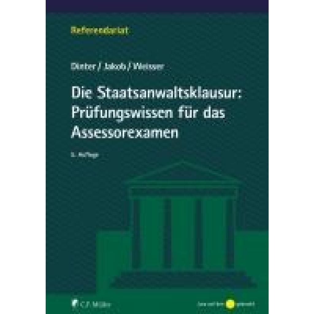 9783811462571 - Dinter Lasse Die Staatsanwaltsklausur Prüfungswissen für das Assessorexamen