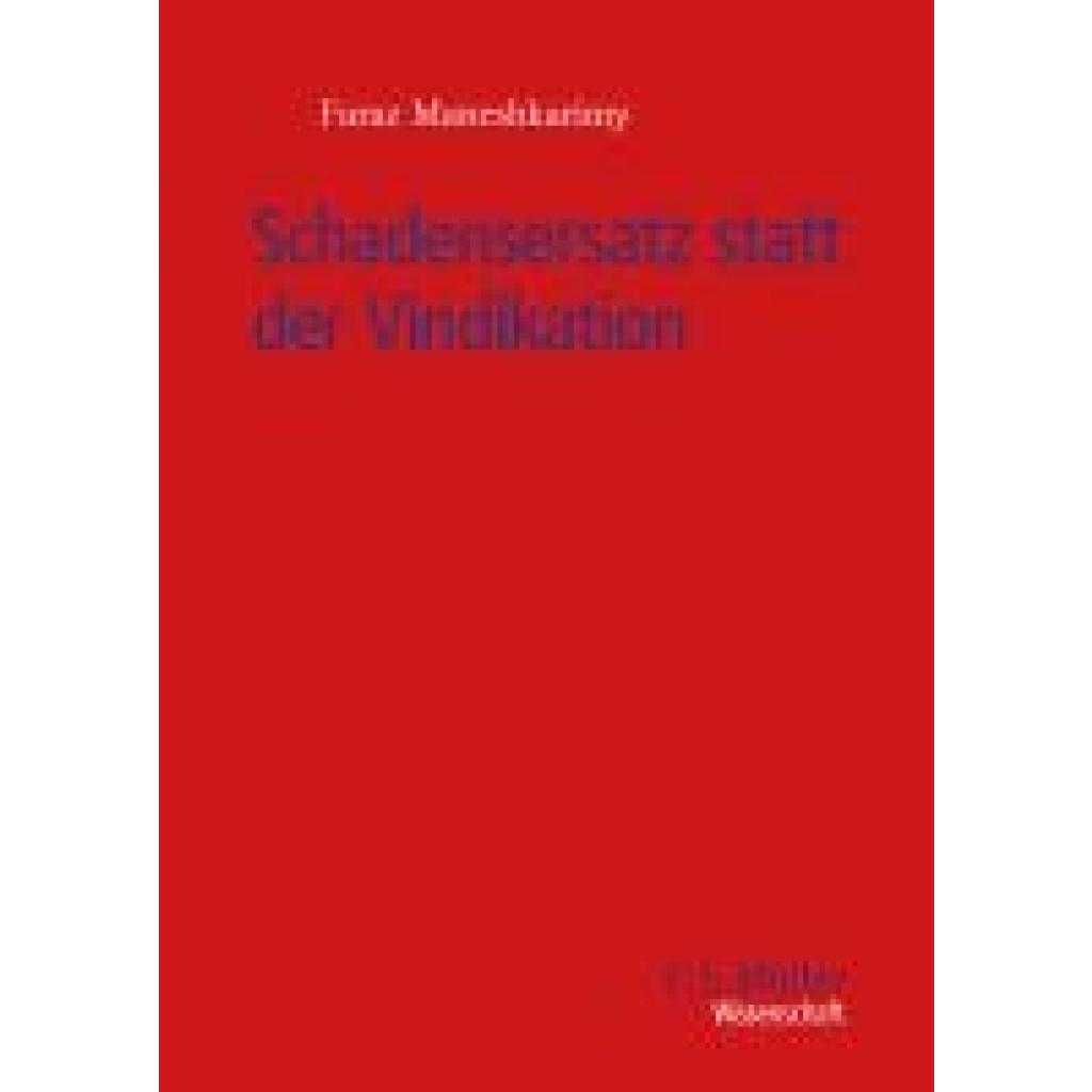 9783811463547 - Maneshkarimy Faraz Schadensersatz statt der Vindikation