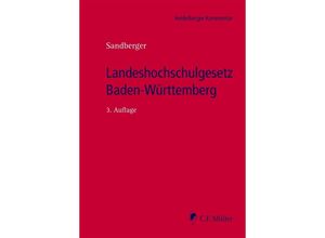 9783811487017 - Landeshochschulgesetz Baden-Württemberg - Georg Sandberger Gebunden