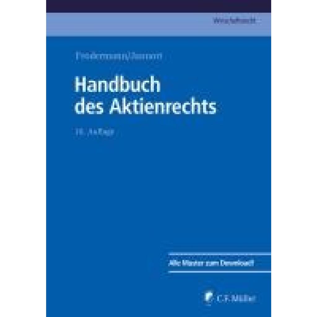 9783811491182 - Becker Ll M Handbuch des Aktienrechts