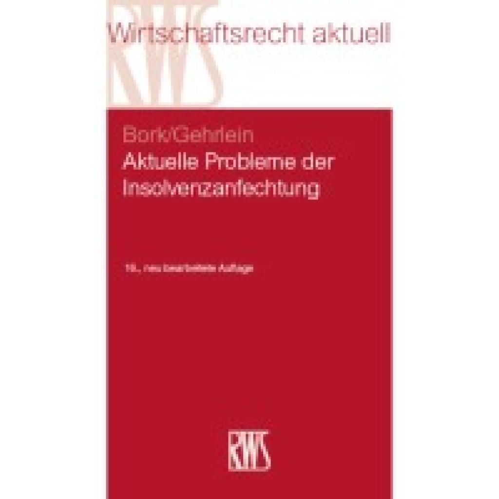 9783814578125 - Gehrlein Markus Aktuelle Probleme der Insolvenzanfechtung