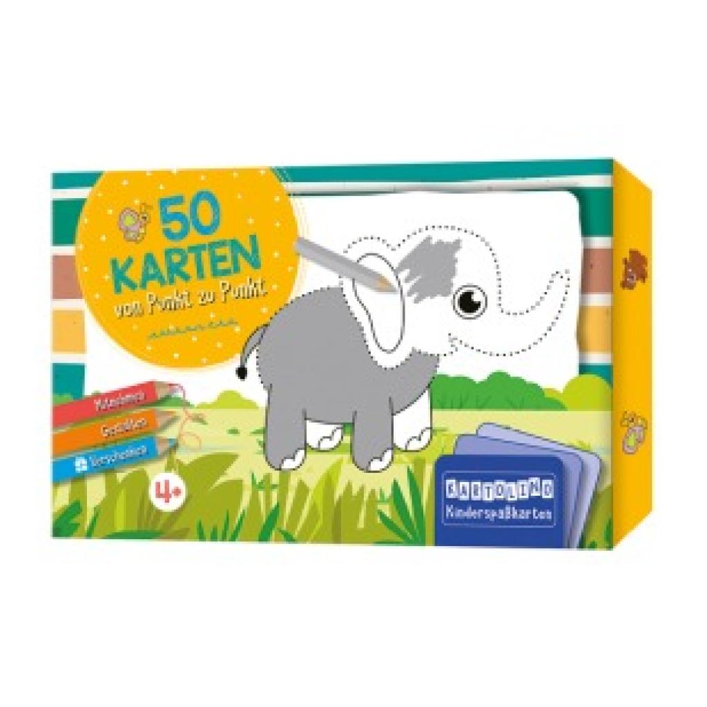9783817446698 - 50 Karten von Punkt zu Punkt - Tiere