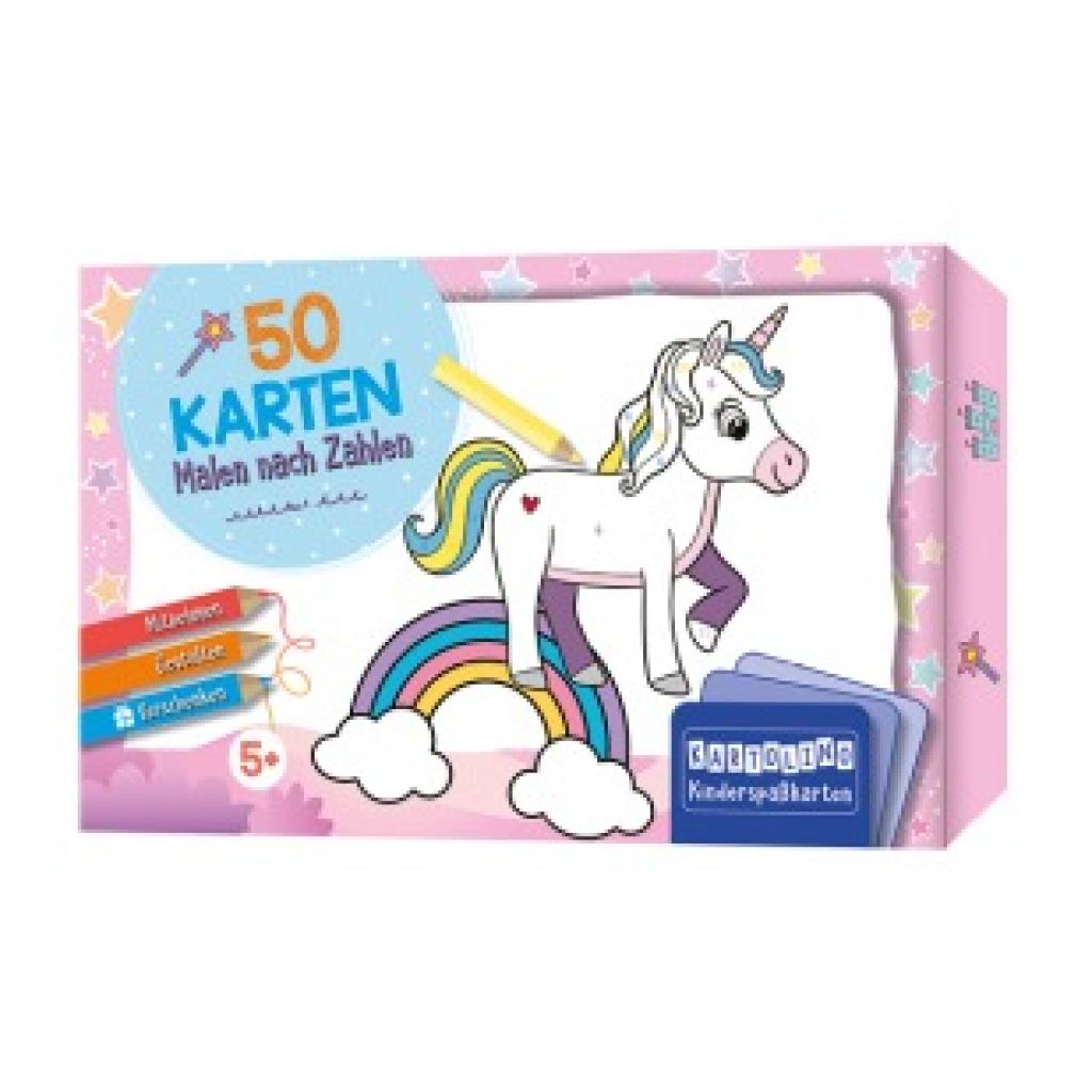 9783817446728 - 50 Karten Malen nach Zahlen (Regenbogenwelt)