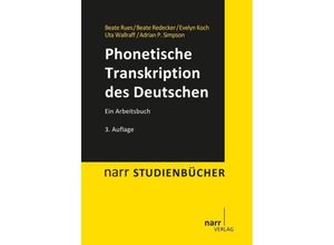 9783823368274 - Phonetische Transkription des Deutschen - Beate Rues Kartoniert (TB)