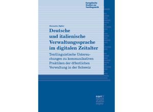 9783823385226 - Deutsche und italienische Verwaltungssprache im digitalen Zeitalter - Alessandra Alghisi Kartoniert (TB)