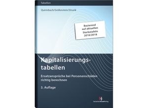 9783824016228 - Kapitalisierungstabellen - Sebastian Quirmbach Helmut Gräfenstein Valeska Strunk Kartoniert (TB)