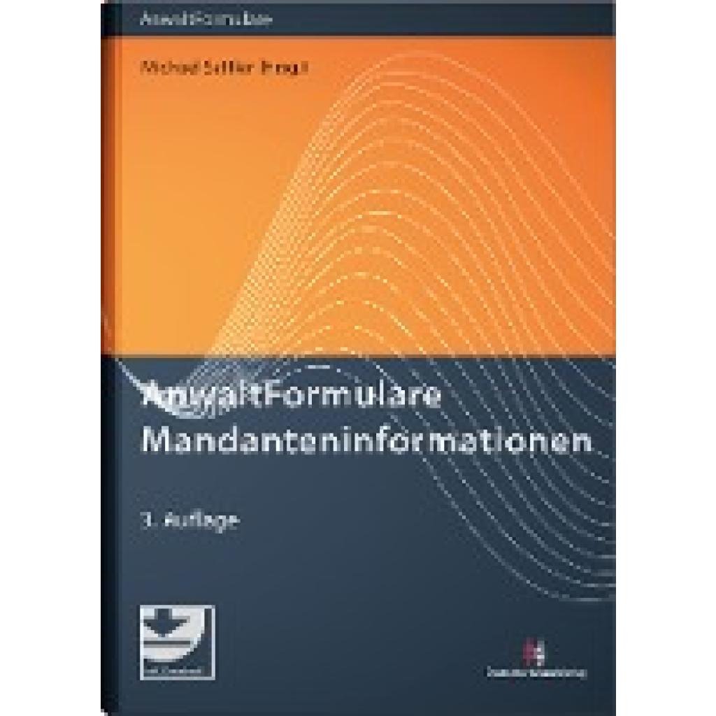 9783824016839 - Sattler Michael AnwaltFormulare Mandanteninformationen