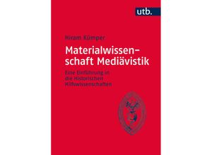 9783825286057 - Materialwissenschaft Mediävistik - Hiram Kümper Gebunden