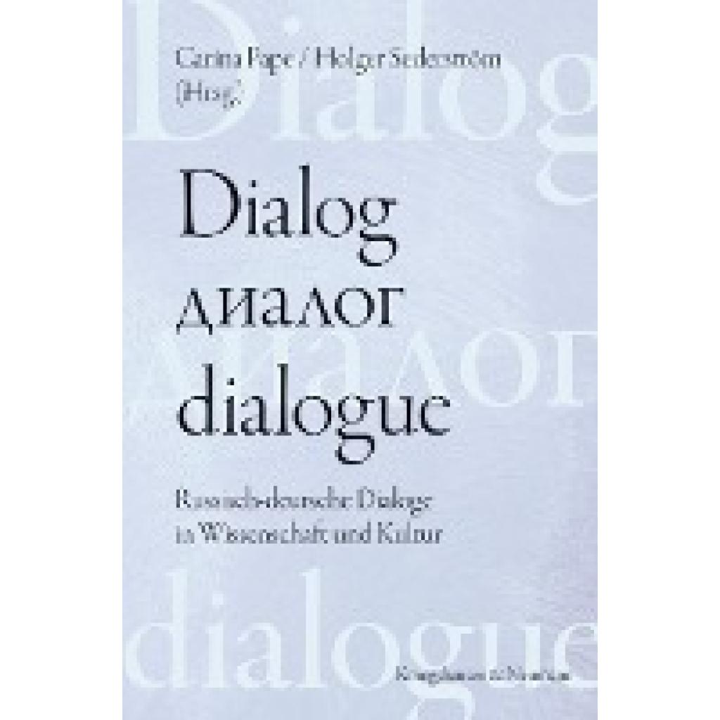 9783826053887 - Dialog - dialogue Der Dialog in deutsch-russischer Perspektive