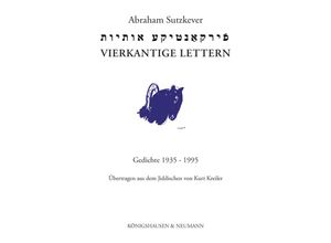 9783826083839 - Vierkantige Lettern - Abraham Sutzkever Kartoniert (TB)