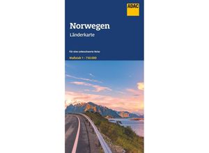 9783826423406 - ADAC Länderkarte Norwegen 1750000 Karte (im Sinne von Landkarte)