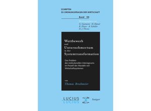 9783828200975 - Wettbewerb und Unternehmertum in der Systemtransformation - Thomas Brockmeier Kartoniert (TB)