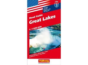 9783828307544 - Hallwag USA Road Guide Great Lakes Karte (im Sinne von Landkarte)