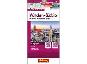 9783828308138 - Hallwag Flash Guide   Hallwag Flash Guide München - Südtirol Oberbayern Tirol Karte (im Sinne von Landkarte)