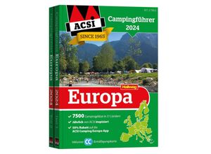 9783828310667 - Hallwag ACSI Führer   ACSI Campingführer Europa 2024 2 Teile Kartoniert (TB)