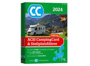 9783828310681 - Hallwag ACSI Führer   ACSI CampingCard & Stellplatzführer Europa 2024 2 Teile Kartoniert (TB)