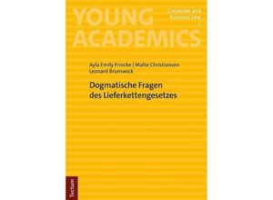 9783828849464 - Dogmatische Fragen des Lieferkettengesetzes - Ayla Emily Frincke Malte Christiansen Leonard Brunswick Kartoniert (TB)