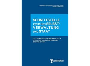 9783829318242 - Schnittstelle zwischen Selbstverwaltung und Staat - Andreas Marchetti Gebunden