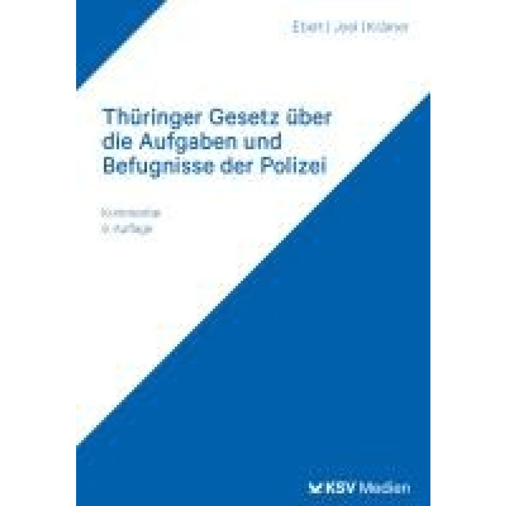 9783829318686 - Ebert Frank Thüringer Gesetz über die Aufgaben und Befugnisse der Polizei