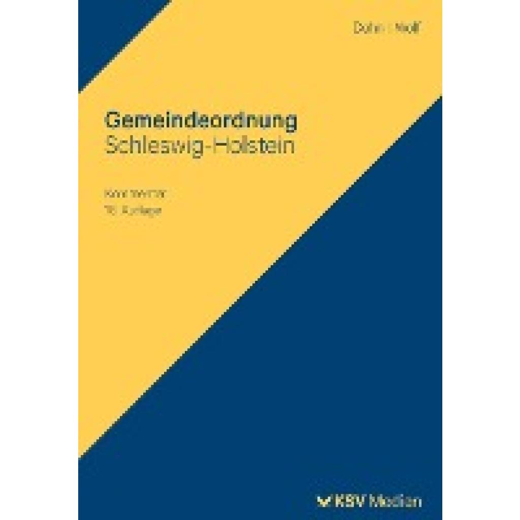 9783829318723 - Dehn Klaus D Gemeindeordnung Schleswig-Holstein