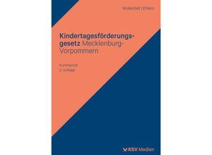 9783829318785 - Kindertagesförderungsgesetz Mecklenburg-Vorpommern - Susanne Wollenteit Johanna Ehlers Kartoniert (TB)