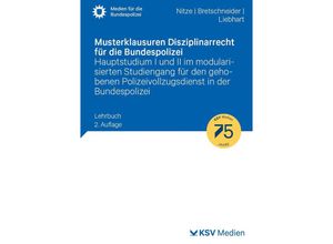 9783829319089 - Musterklausuren Disziplinarrecht für die Bundespolizei - Konstantin Nitze Harald Bretschneider Jürgen Liebhart Kartoniert (TB)