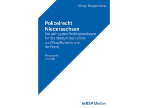 9783829319119 - Polizeirecht Niedersachsen - Kai König Jan D Roggenkamp Kartoniert (TB)