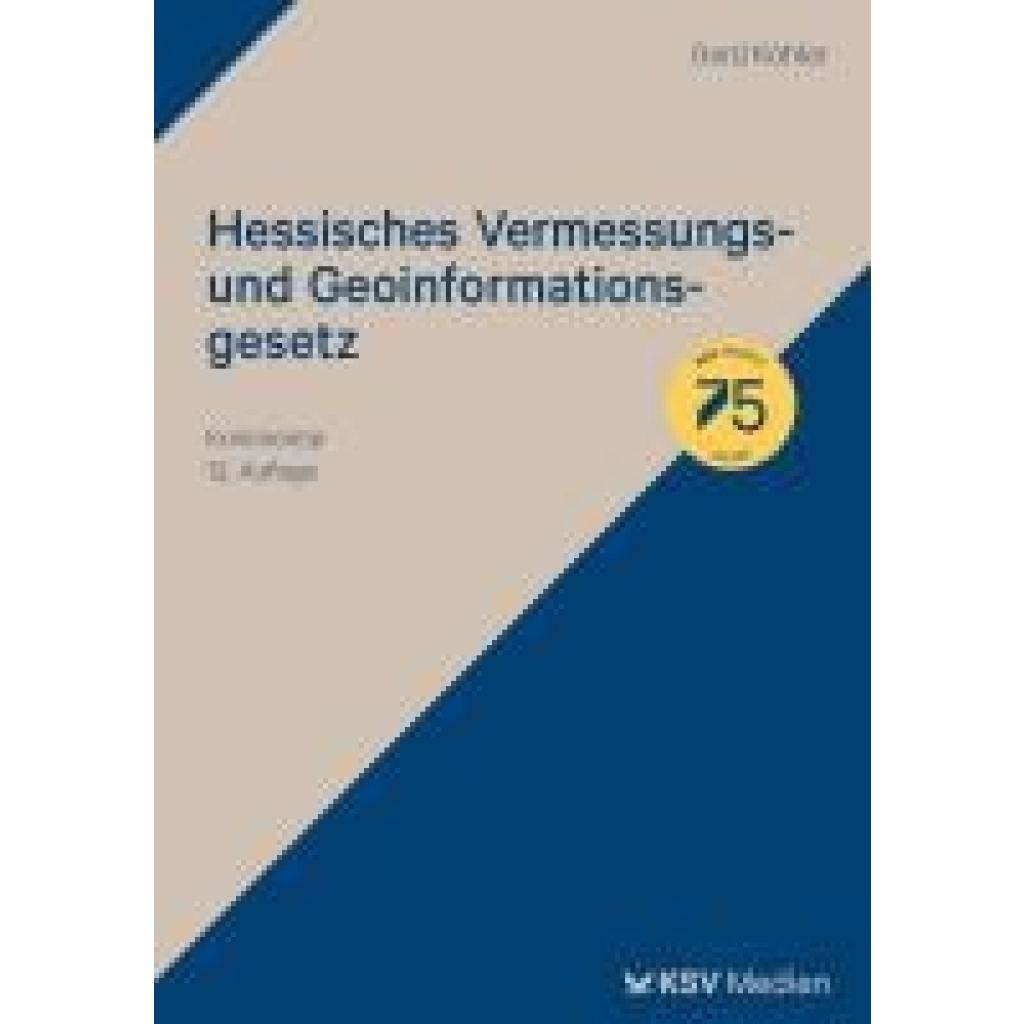 9783829319652 - Köhler Gerd Hessisches Vermessungs- und Geoinformationsgesetz