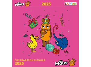 9783830320449 - Der Kalender mit der Maus - Postkartenkalender 2025